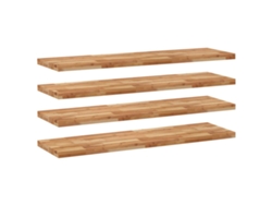 Conjunto 4 Estante Flotante VIDAXL Marrón Madera de acacia