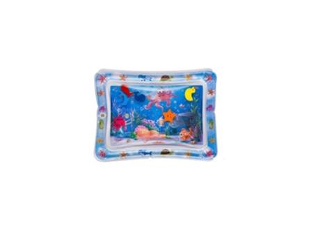 Tapete de Juego de Agua Para Niños Bebés, Tapete Inflable Para Jugar Boca Abajo Metro