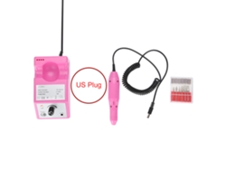 Kit de máquina pulidora de uñas eléctrica KKML para manicura y pedicura profesional, color rosa.