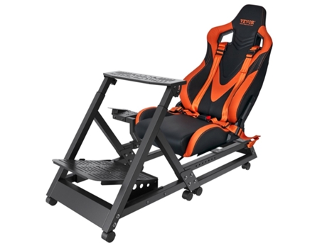 VEVOR Soporte para volante de carreras preinstalado, ajuste universal Logitech con ruedas
