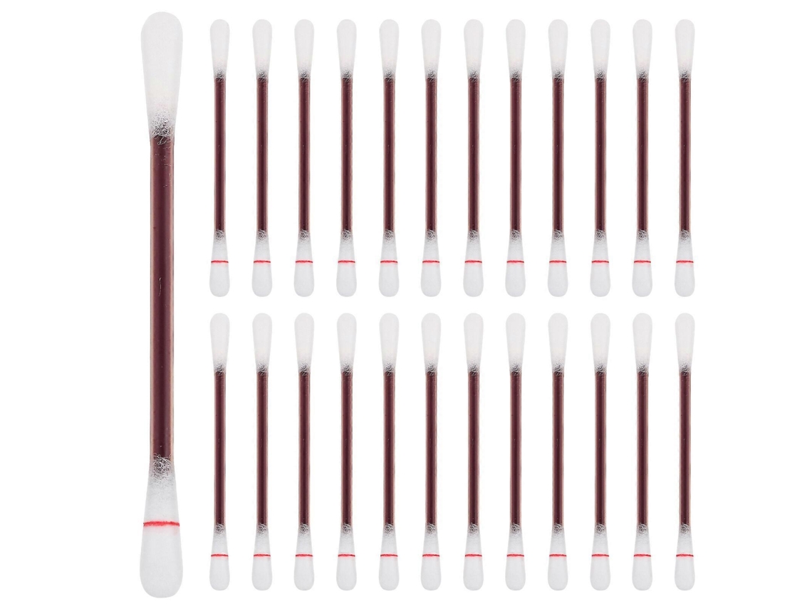 50 Palillos De Algodón Con Yodo Para Curaciones De Emergencia Higiene Y Desinfección Portátiles 7,50x0,50x0,50cm Como Se Muestra