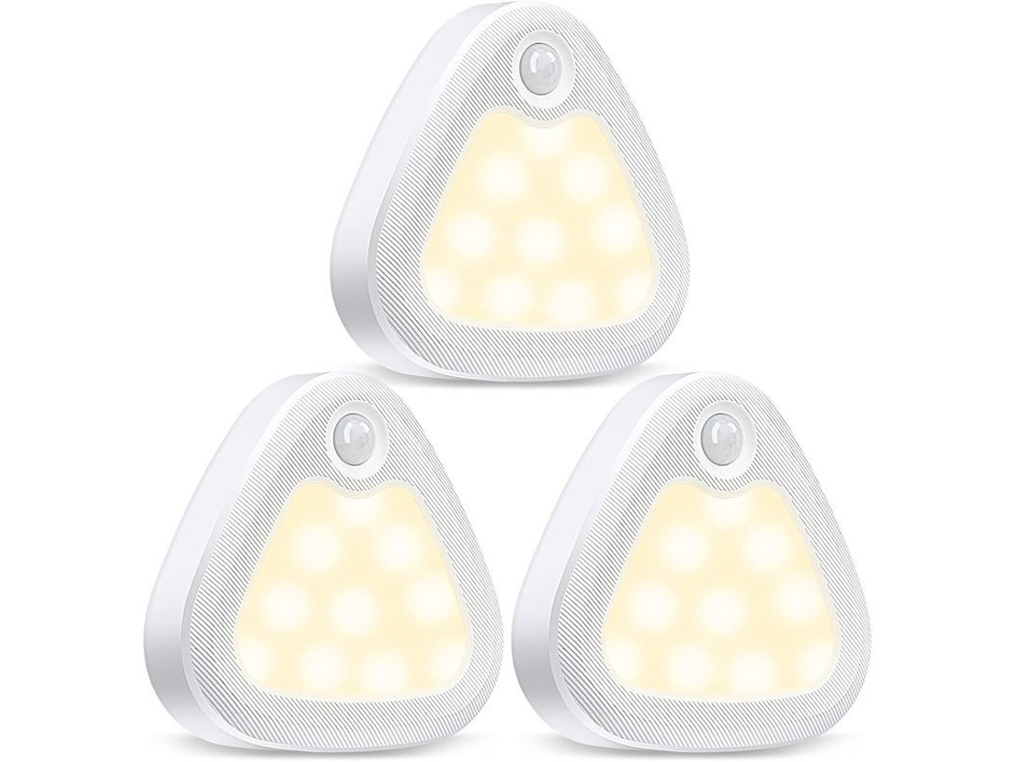 Lámpara De Interior Con Sensor De Movimiento, Luz Led De 60 Lúmenes A Pilas Para Armarios, Iluminación Bajo Armarios