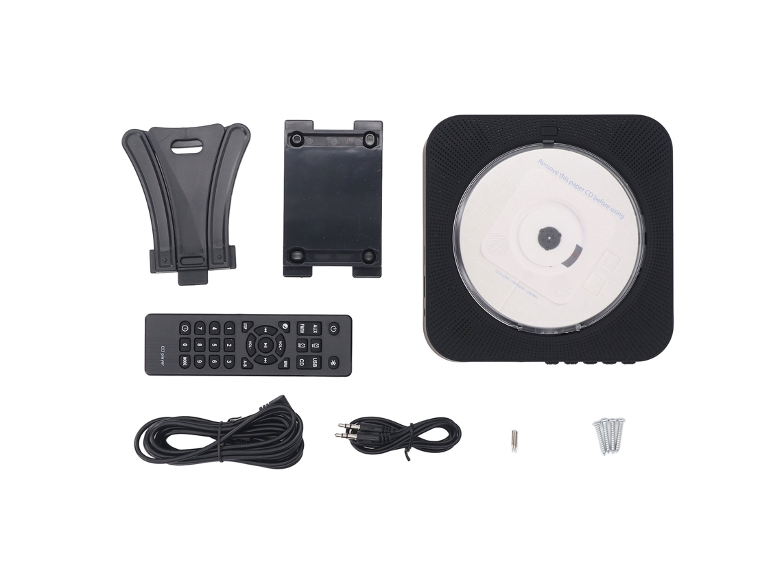 Reproductor de CD portátil con control remoto y estuche protector