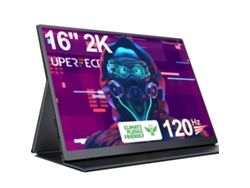 Monitor portátil para juegos Uperfect U04 con VESA y cubierta (16: 2560 x 1600, 2K, 120 Hz, 400 nits)