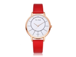 Reloj De Pulsera De Cuarzo Para Mujer Con Correa De Poliuretano Y Bisel Redondo Plateado.