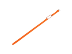 Pulseira De Silicone Longa Com Fivela De Metal Para Xiaomi Mi Smart Bracelet 3/4 Laranja
