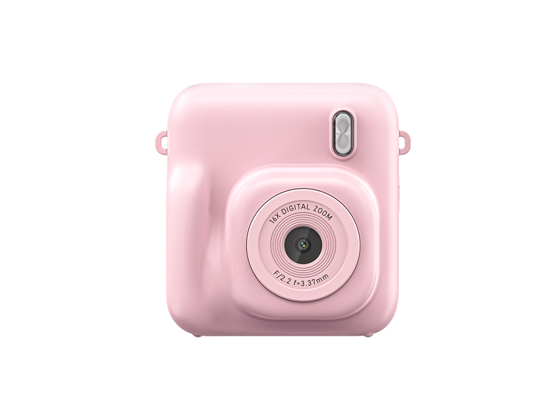 Cámara Instantánea Mafiti Para Niños – Imprime Fotos Al Instante Sin Tinta – 48MP Y 1080P Con Pantalla De 2.4″ – Incluye 3 Rollos De Papel Y 5 Rotuladores – Color Rosa
