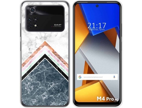 Carcasa para Xiaomi Poco M4 Pro 4G TUMUNDOSMARTPHONE Dibujos Mármol 05 Multicolor