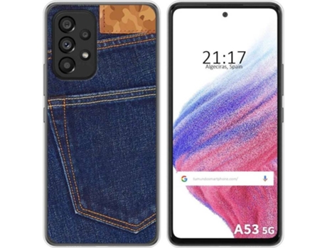 Carcasa para Samsung Galaxy A53 5G TUMUNDOSMARTPHONE Dibujos Vaquero Multicolor