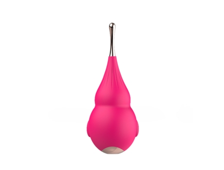 Vibrador de masaje de silicona a prueba de agua de 12 frecuencias para mujeres (rosa roja) YIZHOOD