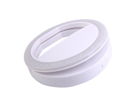 Aro de Luz SLOWMOOSE Flash Light para iPhone/Samsung Blanco