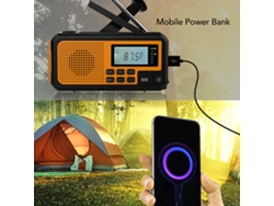 Radio De Emergencia Con Manivela, Carga Solar Por Usb, Alarma Sos, Linterna Led, Radio Para Acampar Al Aire Libre