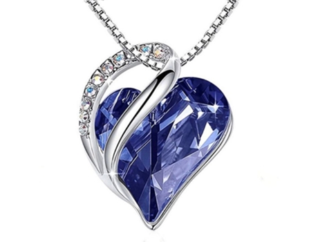 Collar Ocean Heart - Azul Claro Collar Ocean Heart - Azul Claro JEIIBRZUI