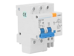 Disyuntor Miniatura 2p 10a Para Montaje En Riel Din Con Protección Contra Sobrecarga De 400v