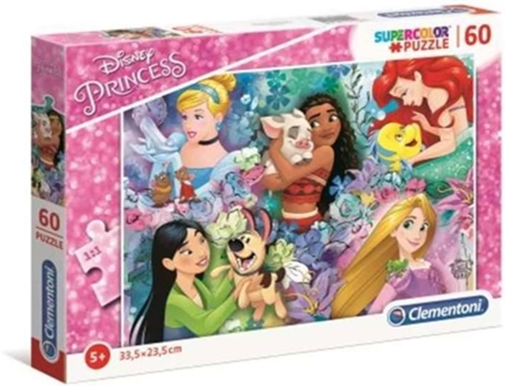 Puzzle CLEMENTONI Princess (60 Piezas - Edad mínima: 3 años)