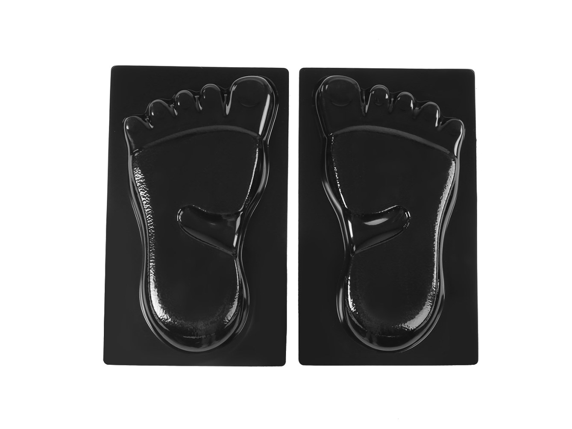 Molde Reutilizable De Abs Para Huellas De Pies En Aceras/jardines De Hormigón - 2 Piezas