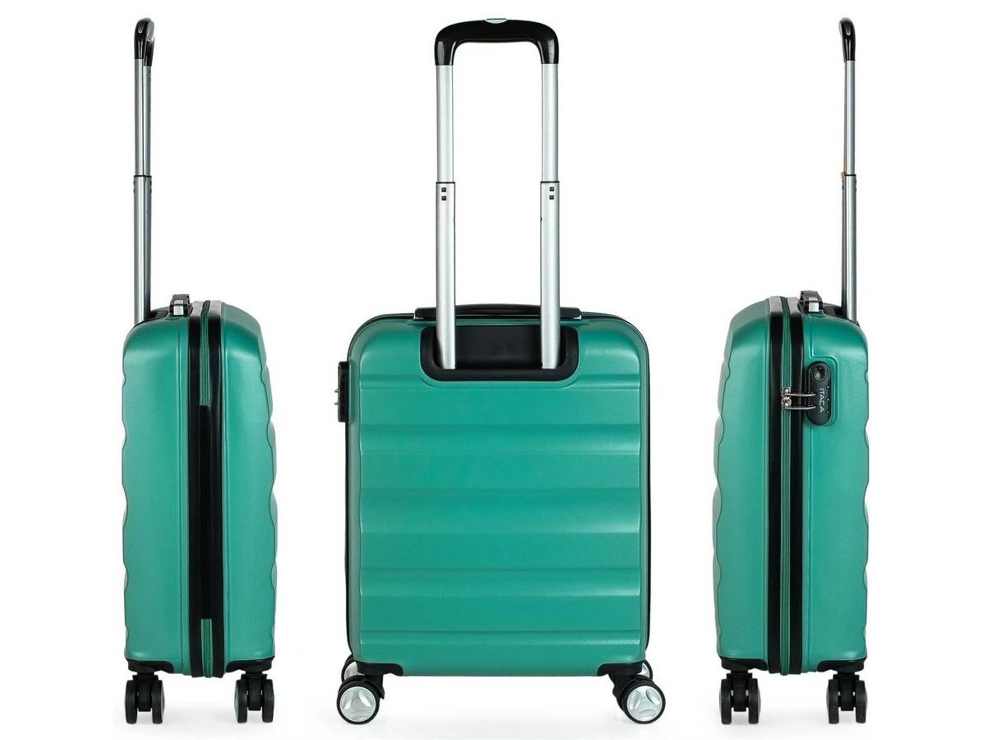 Maleta de Cabina ITACA ABS Verde (35 L)