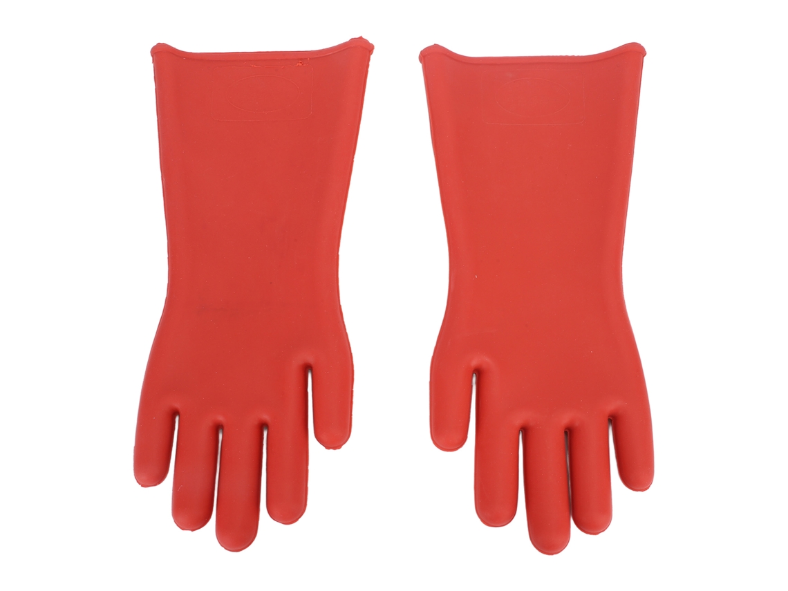Guantes aislantes eléctricos de caucho, clase 00, 12 kV, para electricistas, reparaciones, seguridad y trabajos en líneas eléctricas | Sin marca