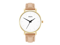 Reloj De Cuarzo Elegante Casual Unisex Pareja Regalo (beige)