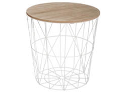Mesa auxiliar de metal blanco 'kumi' Ø40x41cm WELLHOME