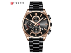 Reloj de hombre MDUG con movimiento japonés, correa de cuero, calendario, estilo casual y creativo.