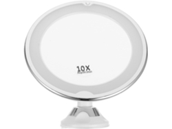 Miroir De Maquillage Led Grossissant Con Rotatif Y Ventouse Para Application Cosmétique Y Soin...