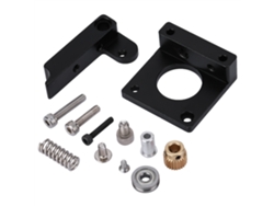 Acessórios Para Impressora 3d (alimentação De Extrusão Reversa Mão Esquerda) Bloco De Alumínio Do Extruder Mk8 Acessórios Diy Preto Buraco Grande