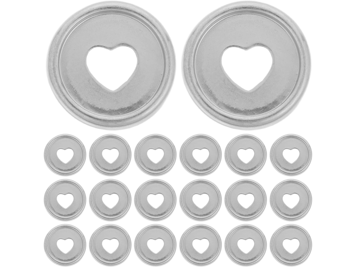 Besportble Discos De Encuadernación De Plástico Plateado Con Forma De Corazón De Amosfun Y Oficina Y Escola...