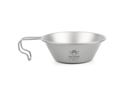 Vaso Sierra Titanium De 300 Ml Con Asa Para Acampar, Hacer Senderismo Y Actividades Al Aire Libre.