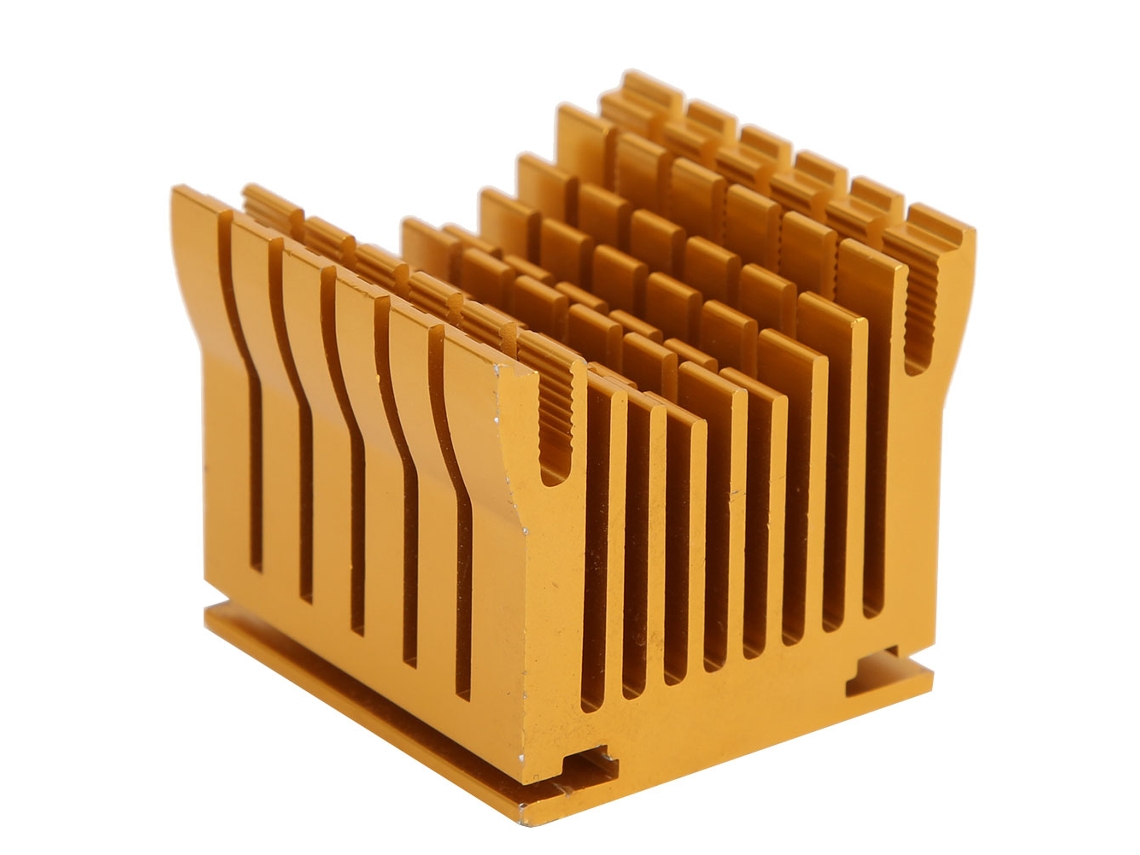 Disipador De Calor De Aluminio Dorado Para Componentes Electrónicos De Alta Potencia De Raspberry Pi 1/2/3