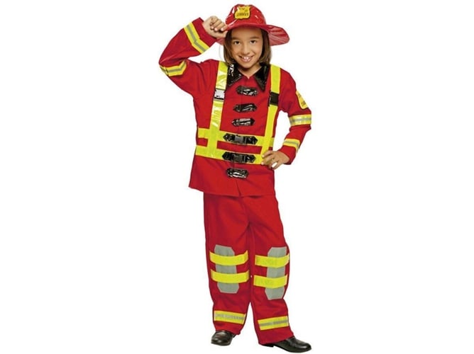 Disfraz de Niña VIVING Bombero