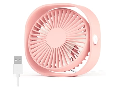 Ventilador de Mesa Portátil ENZON USB Silencioso 4 Velocidades