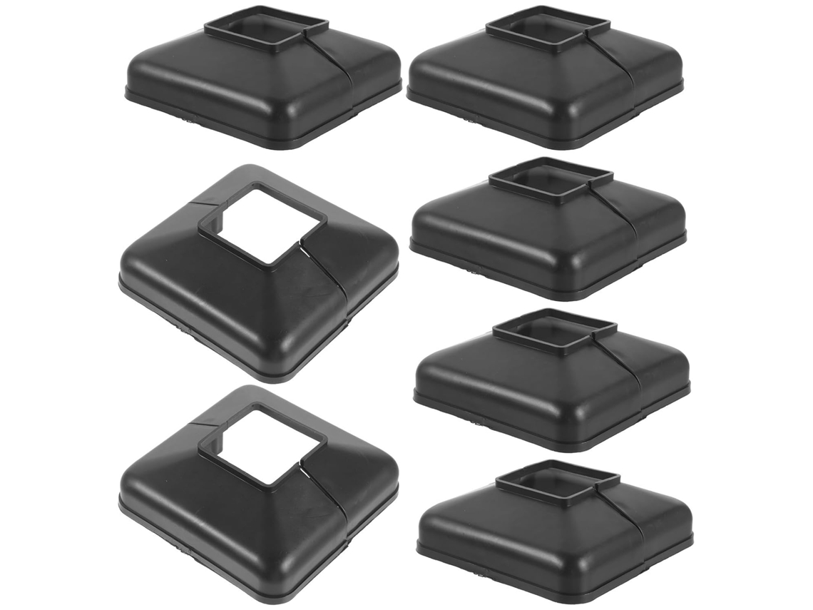 Tapones De Vinilo Antideslizantes Para Postes De Barandilla, Fabricados En Plástico, 6 Unidades. Tapones Decorativos