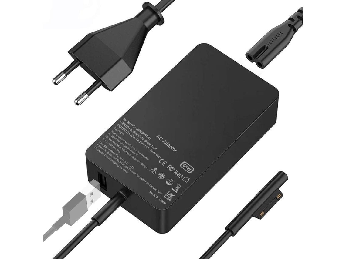 Carregador Com Conector Magnético Para Microsoft Surface Pro 7
