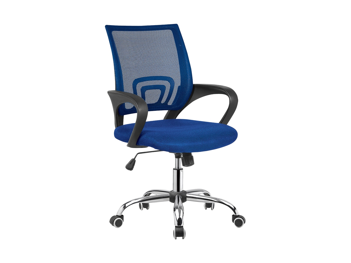 Silla Oficina Saray Giratoria Con Brazos Azul VENPRODIN