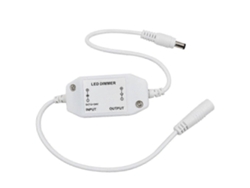 Controlador De Dimmer Para Led Monocromático Con Regulador De Brillo En Línea 12v-24v 48w 4a Conectores Dc 2.1*5.5mm