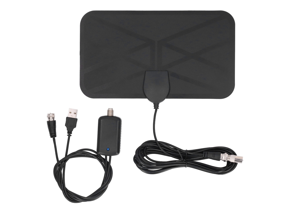 Antena De Tv Digital Terrestre Para Interiores Hd 4k 1080p, Ganancia De 25 Dbi, Montaje Adhesivo Kj-036