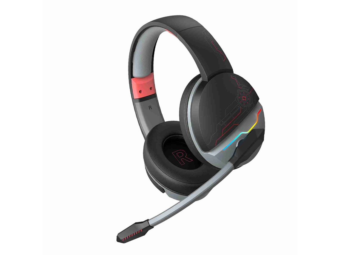 Auriculares Inalámbricos Y Con Cable Para Juegos Con Batería De 1200 Mah Y Micrófono Supraaural.