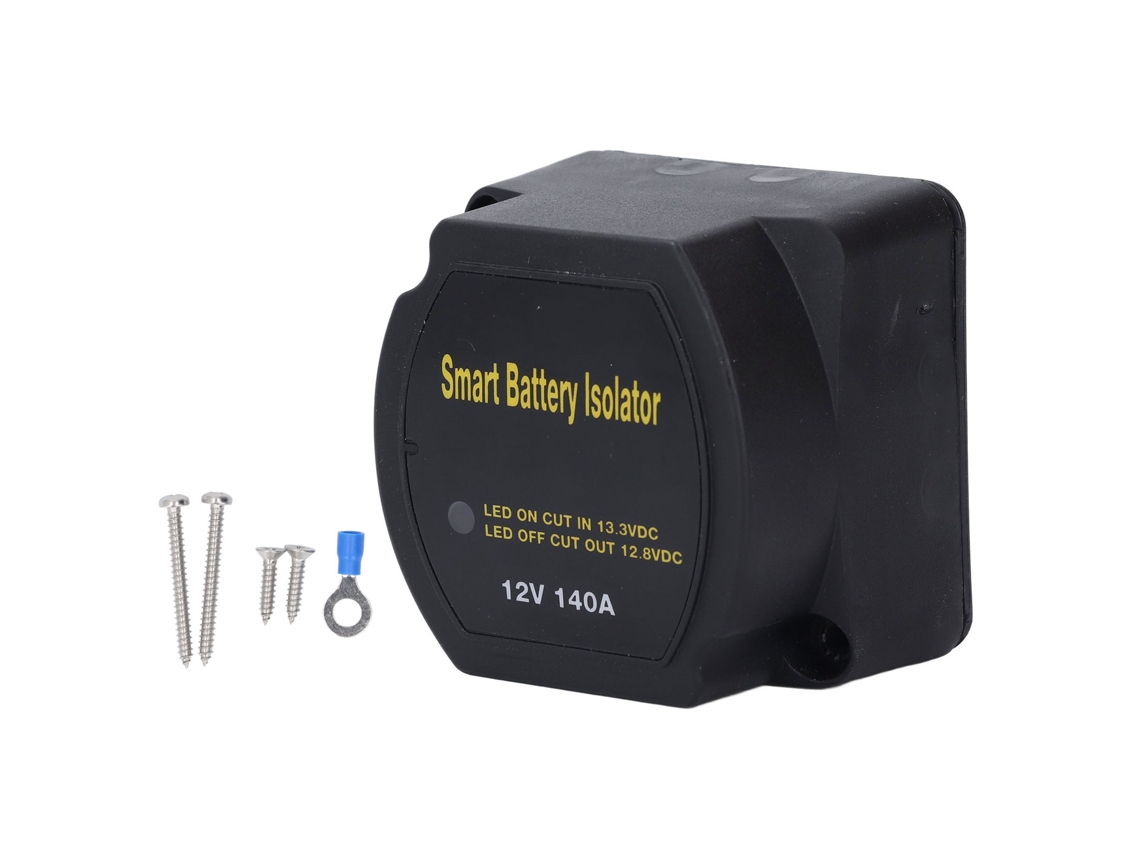 Relé Cargador Automático Aislador De Doble Batería De 12 V Cc Y 140 A Con Desconexión Inteligente Para Camiones.