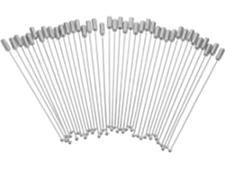 Ciieeo Juego De 40 Broches Largos De Cobre Chapados En Plata, Diseño Simple, Accesorios De Seguridad Para