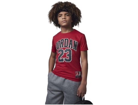 Camiseta de Niños JORDAN Corta Rojo (M)
