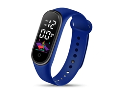 Pulsera Deportiva Impermeable Para Niños, Azul, 25*
