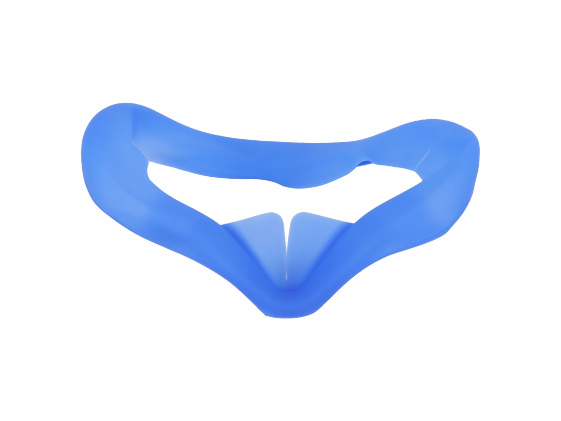 Capa Facial De Silicone Para Quest 2 Almofada Lavável Antissuor Bloqueador De Luz Vr Azul Escuro
