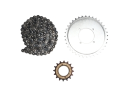 2026-kit Cadena Y Piñón 410 Con Cadena 114 Eslabones Y Piñón 16 Dientes Para Scooters Motos Bicicletas
