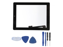Pantalla táctil con tecla de inicio para iPad 3 A1416/a1430/a1403, negra, luz dorada de alta sensibilidad