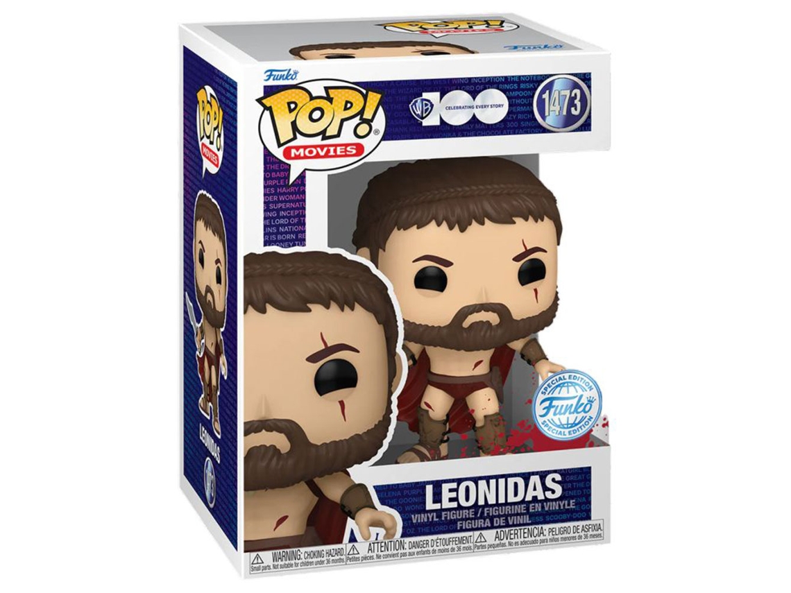 Figura Funko Leonidas dañada en batalla ¡Exclusivo USA Pop! vinilo