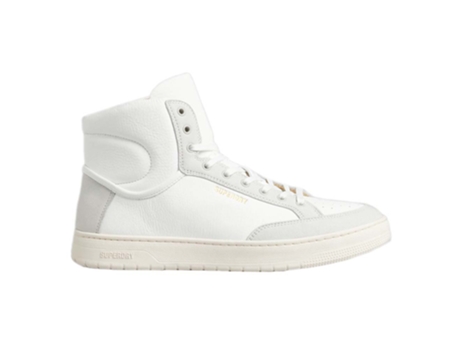 Zapatillas altas veganas vintage blanco EU 42 Hombres SUPERDRY