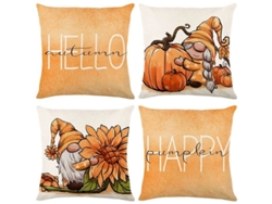 Rebe-fundas De Almohadas Decorativas De Otoño, 4 Unidades, 45x45cm, Algodón Lino, Para Accesorios De Hogar