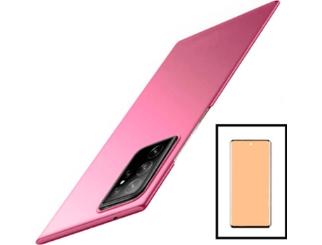 Kit Carcasa + Protector de Pantalla Samsung Galaxy S22 Ultra 5G GIFT4ME Rosa