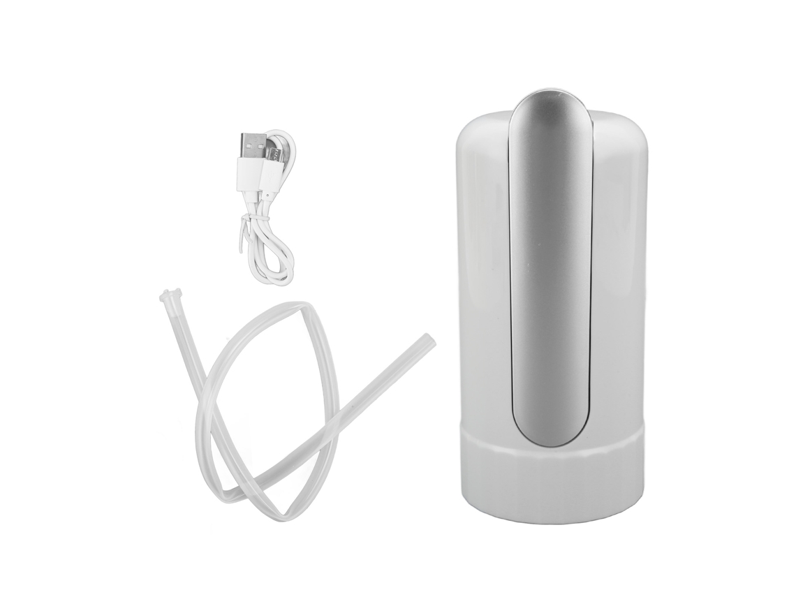Dispensador de agua eléctrico portátil, recargable por USB, potente motor, silencioso, automático, para uso en casa y viajes.